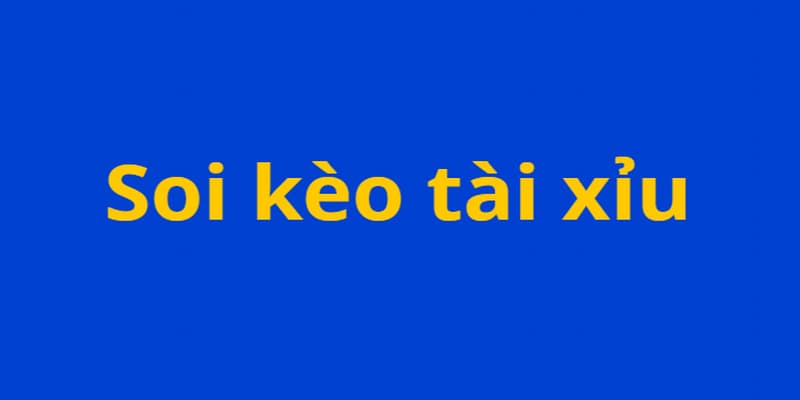 Tổng quan về soi kèo tài xỉu